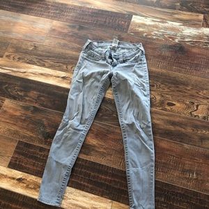 True Religion size 27 skinny grey jeans